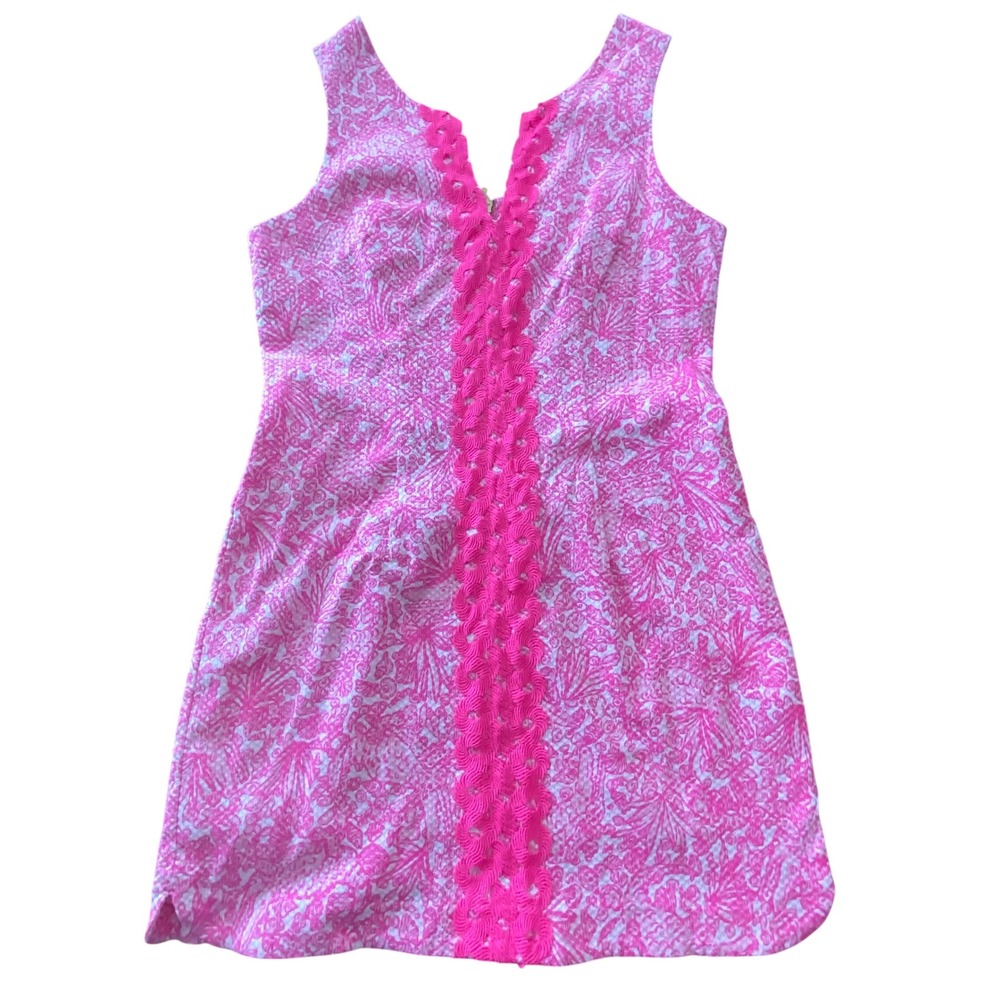 Lilly Pulitzer for Target Pink Giraffing Me Crazy Soutache Shift Dress 12 NWT